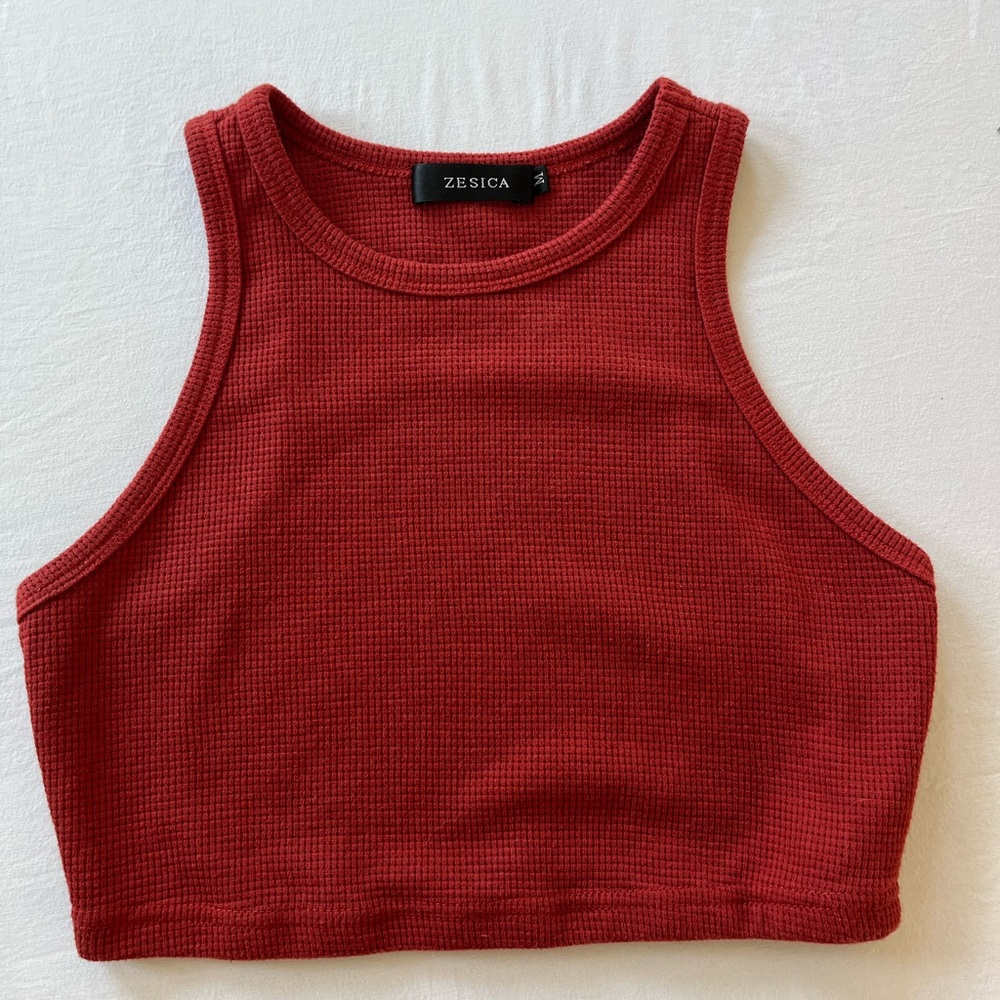 Women's Red Crop Top